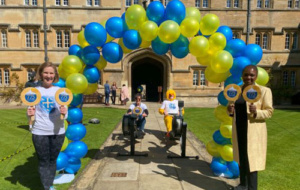 775 Giving Day Erg Challenge and balloons