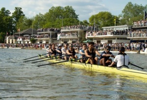 M1 making a rare appearance in front of Univ Boathouse during Eights