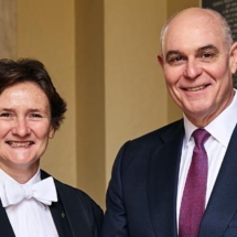 David Frederick with Professor Irene Tracey CBE, Vice Chancellor of the University of Oxford 2