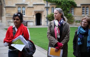 Univ Poetry tour 2024 (2b) - Pireeni Sundaralingam with College Library team