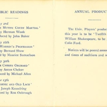 Colin Ford - card for summer tour of Twelfth Night (inside pages) - profile Colin Ford - card for summer tour of Twelfth Night (inside pages)