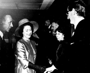 Colin Ford with Princess Margaret