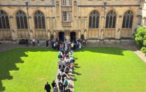 Ascension Day 2025 - People gathered in a quad