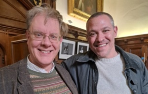 Will Young visits Univ for BBC show - Will Young and Robin Darwall-Smith