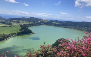 Volcanology summer school in Portugal - Fumas caldera lake