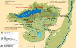 Map of the Fayum (drawing by S. L. Lippert / M. Schentuleit)