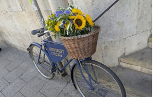 Announcing Oxford Open Doors 2025 - bicycle with sunflowers